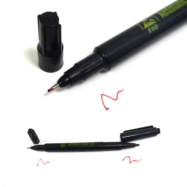 Cheap Black Red Blue Ink Cleanroom Office Stationery Marking Pen ESD Antistatic Refillable Marker Pen for sale