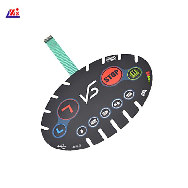 Cheap Scratch Resistant Push Button Flat Membrane Switch for sale