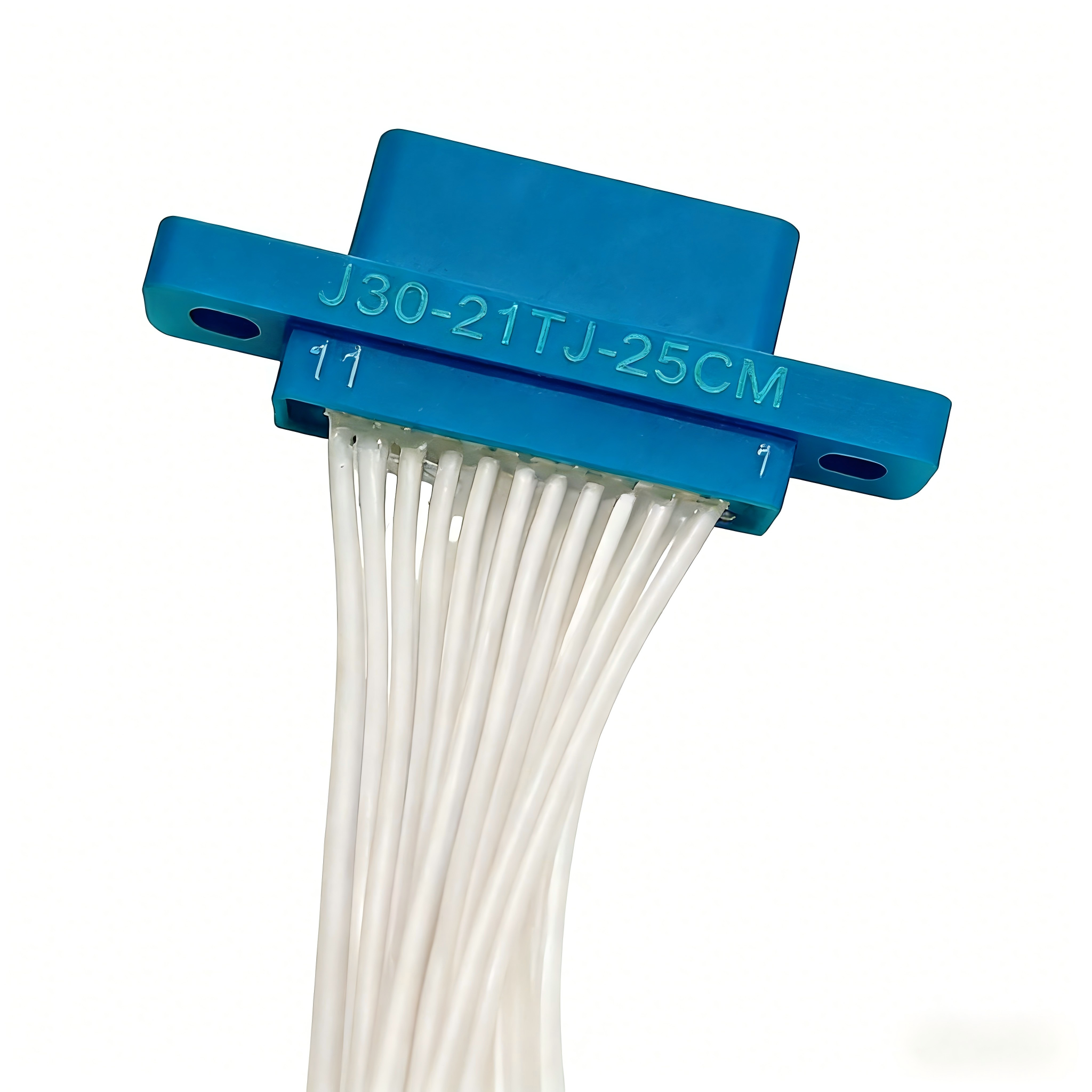 High Reliability J30-21TJ Connector 21 Pin Micro D Wire Harness For Aerospace Applications