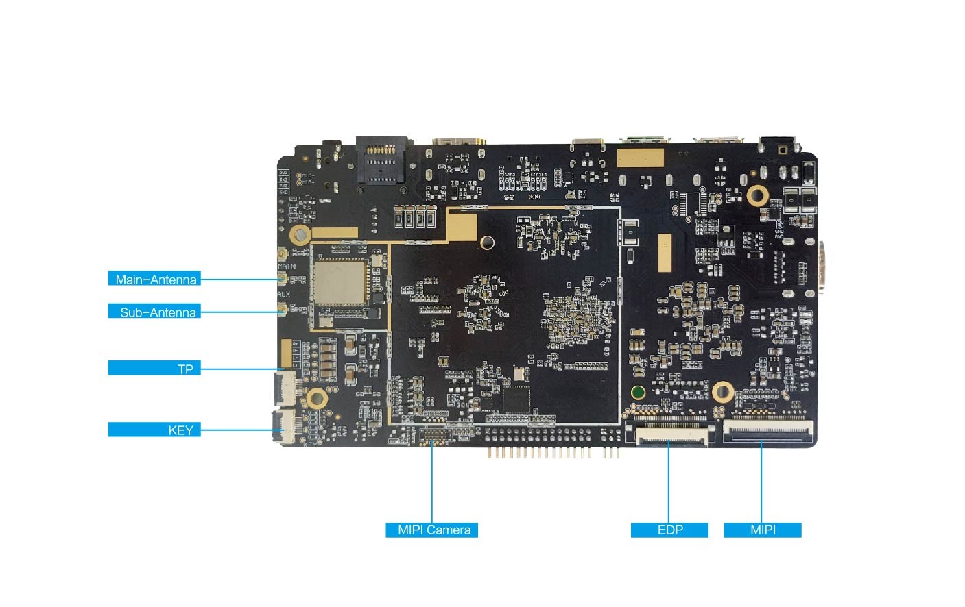 Rockchip RK3588 Development Board WiFi/BT/Ethernet/4G LTE Network Support 8K Video Decoing Encoding Using