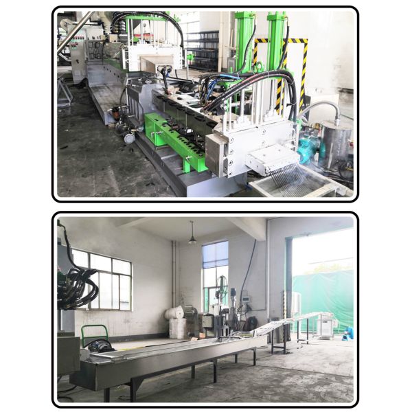 Two Step Structure Plastic Recycling Machine 300kg/H Capacity CE ISO Certification