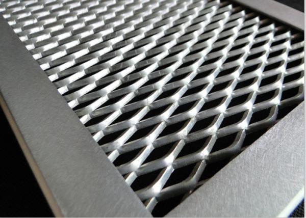 Cheap Architectural Building Expanded Mesh Curtain Wall With Fixing L Type Frame for sale