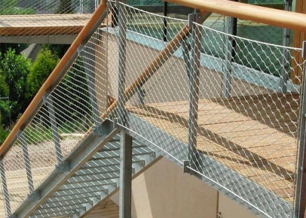Cheap Security Architectural Wire Mesh , Flat Stainless Steel Architectural Woven Mesh for sale