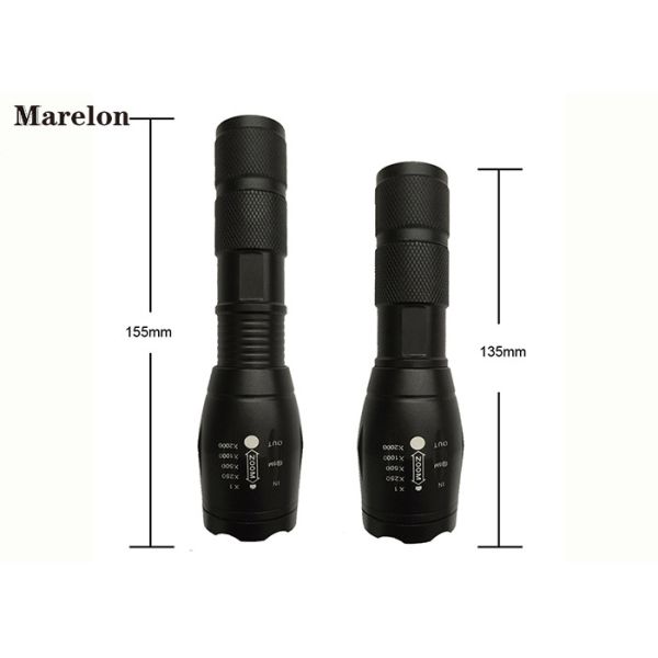 1000 Lumens Pocket LED Emergency Flashlight Adjustable Focus Zoom Light