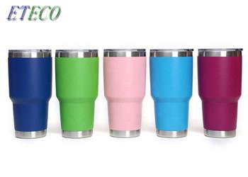 Cheap Cold Beverage Stainless Steel Tumbler Cups Safe Colorful Vacuum Plating for sale