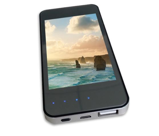 Cheap Mini External Cell Phone Battery Charger Acrylic Case Customized Picture for sale