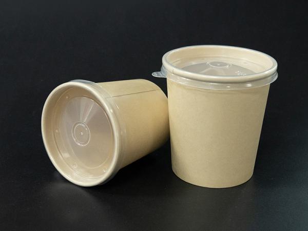 Cheap No Deformation Paper Biodegradable Soup Cups Disposable 16oz For Home for sale
