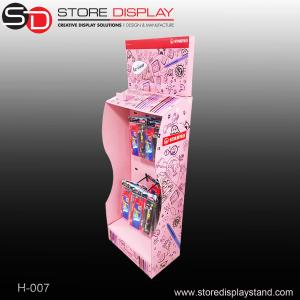 Best Corrugated stand display retail hanging hook floor displays wholesale