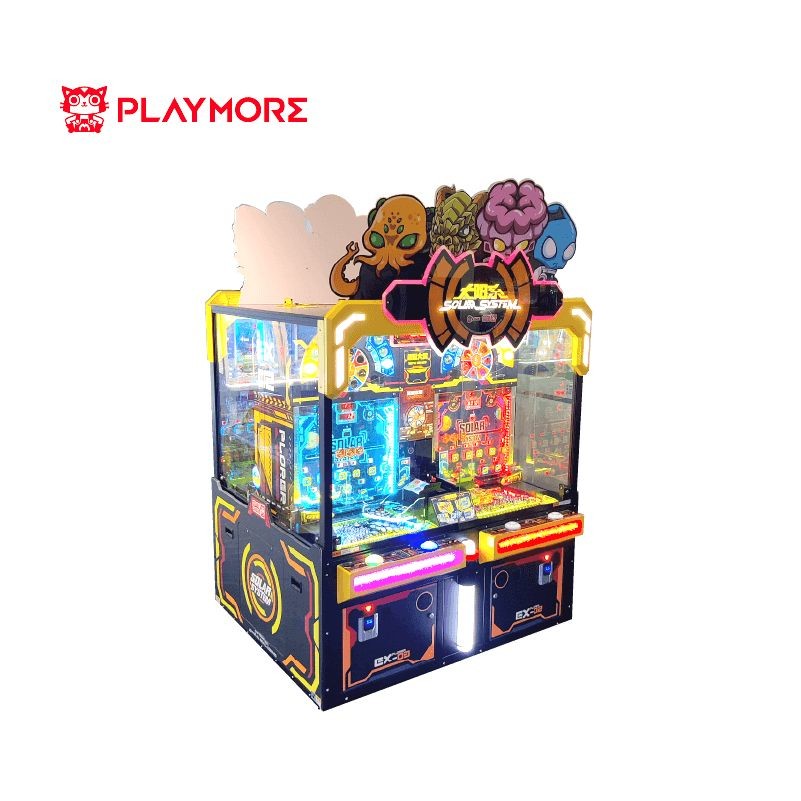 400W Solar System Lottery Game Machine 4 Player Push Balls And Chips
