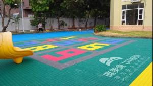 Best Waterproof Interlocking Outdoor Flooring 250*250*13mm For School Playground wholesale