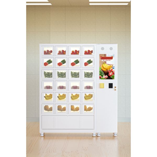 Cooling Locker Vending Machine For Fresh Fruit Vegetables Meat Cakes Sushi