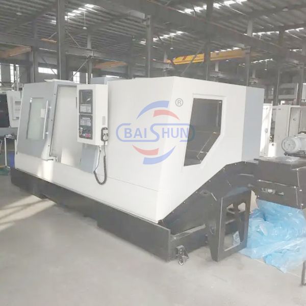 Metal Cutting Automatic Alloy Wheel Slant Bed CNC Lathe Machine TCK550