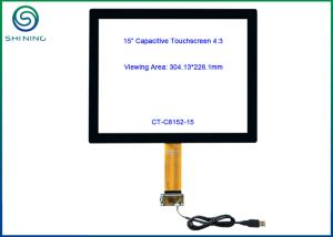 China 15 Inch GG Touch Panel / USB Capacitive Touch Screen With Glass Cover on sale