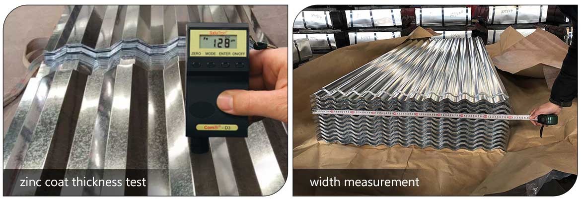 GI corrugated plate zinc coat thickness 30-275gsm wave shape galvanized steel roofing sheets supplier
