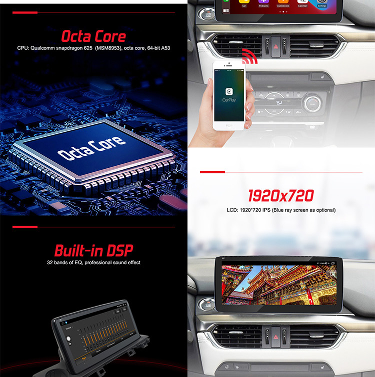 Mazda Car Stereo For 2022 Mazda 6 With IPS 10.25inch 19208720 Dual System Car Audio