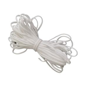 Best 3.0mm White Flat Round Elastic Earloop String Soft Round Elastic Cord For Face Masks wholesale