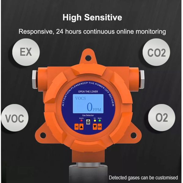 Zetron MIC100 Online Gas Monitoring System Industrial Carbon Monoxide Fixed CO Gas Monitor