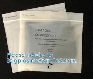 China 100% Biodegradable Shipping Bags, Zipper Compostable Zip Bag, PLA Corn Starch, Garment Apparel, Cashmere on sale