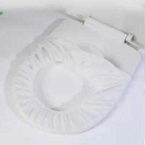 Dustproof Travel Toilet Seat Covers Disposable Elastic Band Non Woven