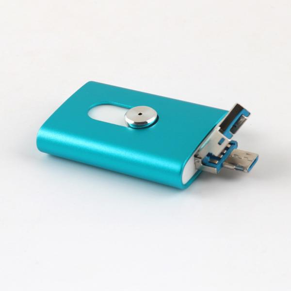 Cheap OTG Usb 2.0 Fast Speed 3 In One USB Flash Drive Iphone Andriod Together for sale