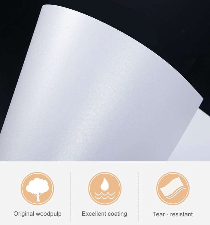 A3 29.7*42cm Glossy Photo Sticker Paper PET Pearly Surface High Definition
