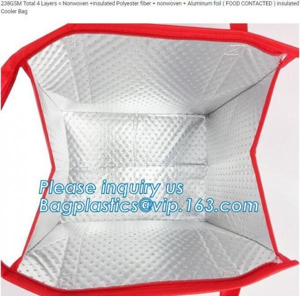 Pizza Delivery Backpack Extra Large Food Delivery Box Backpack Aluminum Foil Insulation Food Backpack Waterproof Food Ba