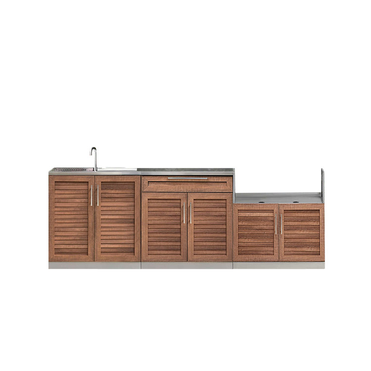 Gas Grill 304 Stainless Steel Outdoor Kitchen Cabinets Australian Style Customized