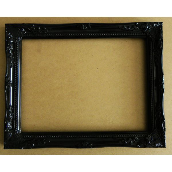 shining black solid wooden wall mirror frame,office decorative mirror frame
