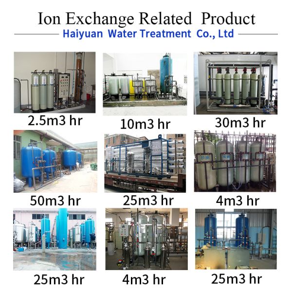 60HZ Deionized Water Systems , Mixed Bed Deionizer Bipass RO 1000LPH