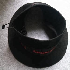 Best Eco-friendly Creative Design Black Bucket Hats , Packable Summer Travel Adjustable Hat wholesale