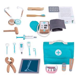 Best Excellently Designed Role Game Set with Solid Wooden Pieces and Canvas Medicine Bag wholesale