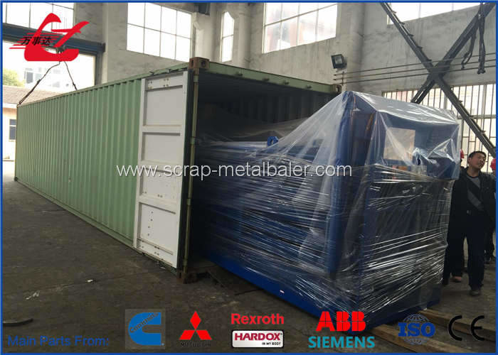 37KW Horizontal Plastic Bottle Baler , Waste Paper Baling Machine for PET Bottles