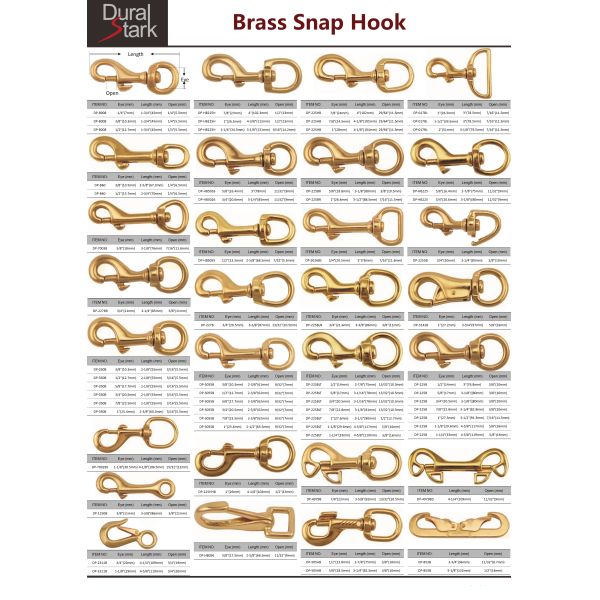 Swivel Round Eye Solid Brass Snap Hook Trigger Spring Snap Hook
