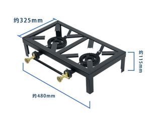fierce fire double-head stove with bracket cast iron stove high-power gas cooker outdoor patio gas grill appliances
