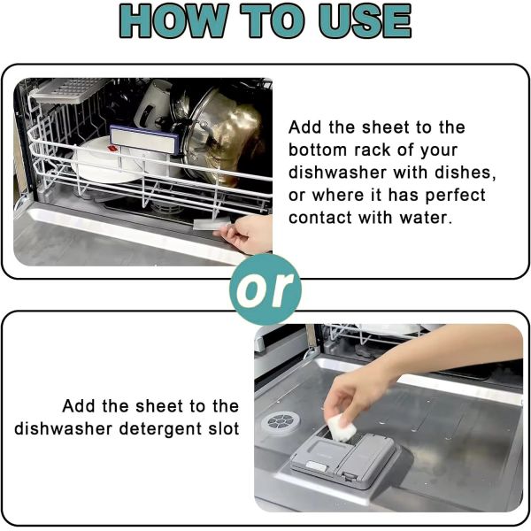 Disposable Dish Washing Sheets Custom Eco Friendly Dishwasher Sheets