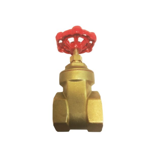 DN15 Brass Water Valve Forged Brass Water Gate Valve With Iron Wheel Handle