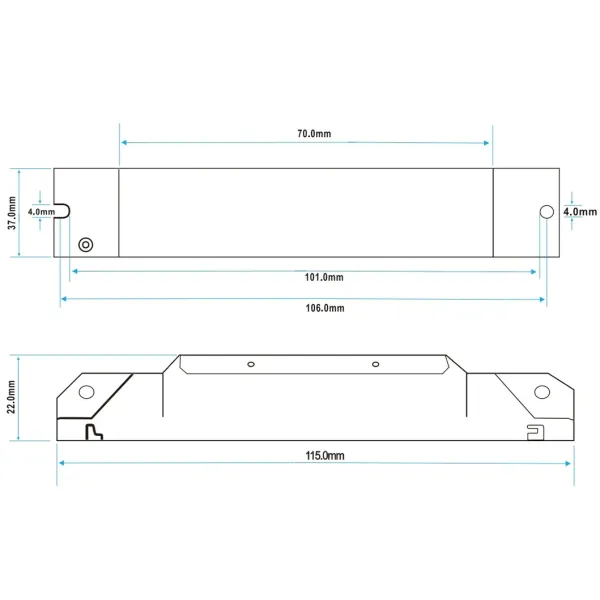 LED Emergency Ballast 3-Hour Backup Driver Compatible with Downlights Triproof Light High Bays