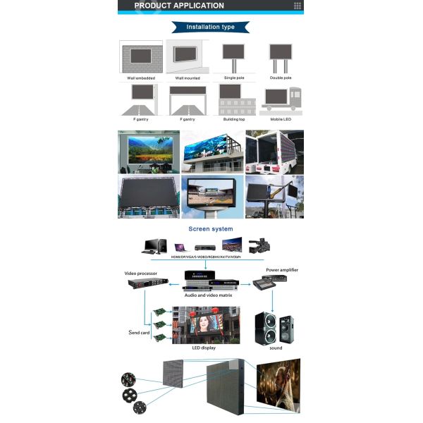 Soft Module Curved Screen Waterproof HD Customizable Rental Screen P4 Indoor Full Color LED Display Billboard