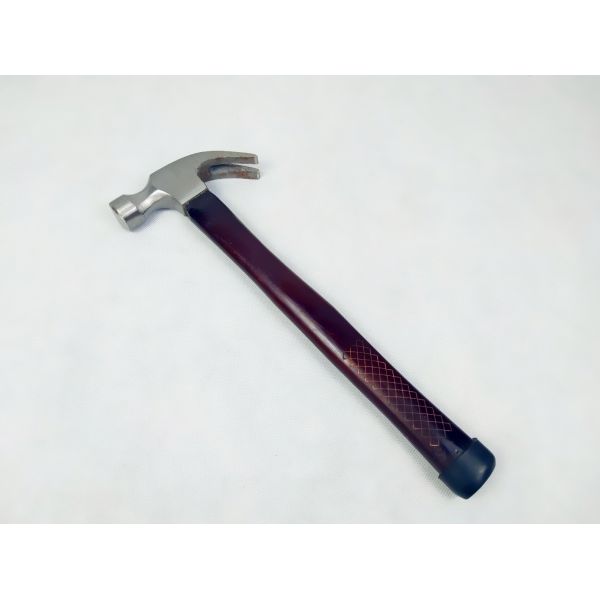 Colored Laser marking wooden handle and polishing surface Forged Steel Claw hammer