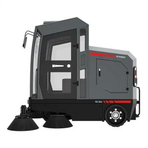 Best YZ-S12 All Closed Industrial Ride-on Floor Sweeper Machine Park Road Street Sweeper Car wholesale