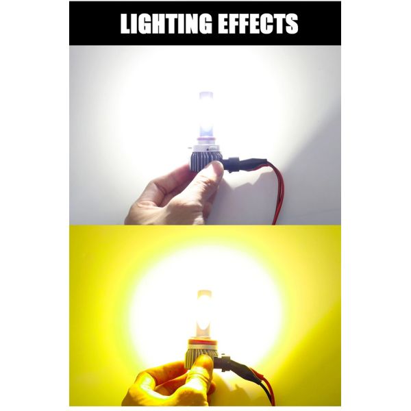 120w 2pcs 9005 H7 Fog Lamp Bulb , 14400lm LED Headlight Bulb