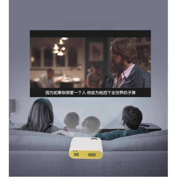 5800 Lumens TFT Portable Mini LCD Projector HDMI AV USB