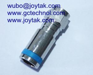 China F Type Compression Connector  F Conn For RG59U Satellite Coax Cable connector on sale