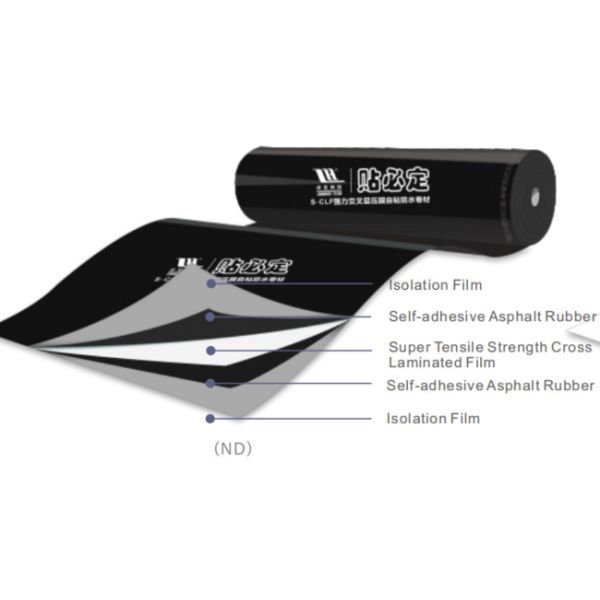 Bondsure® S-CLF Self Adhesive Waterproofing Membrane NS ND Type Super Tensile Strength