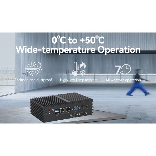 Dual Ethernet 3COM DDR3L Industrial Fanless Mini PC Intel Celeron J1900