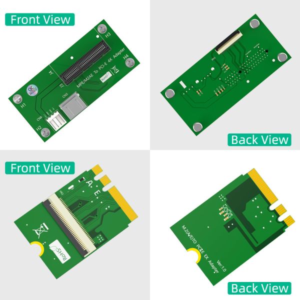 Gold Plated SATA 15pin PCI-E Express X4 USB Riser Card Mini