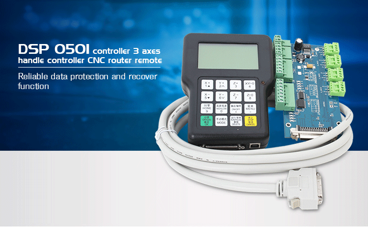 DSP 0501 CNC Router Controller with 3 Axis Handle U Disk Port and Communication