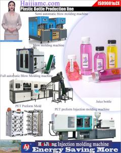 2 Cavity Semi Automatic PET Bottle Blowing Machine Micro Table Top Injection Molding Machine