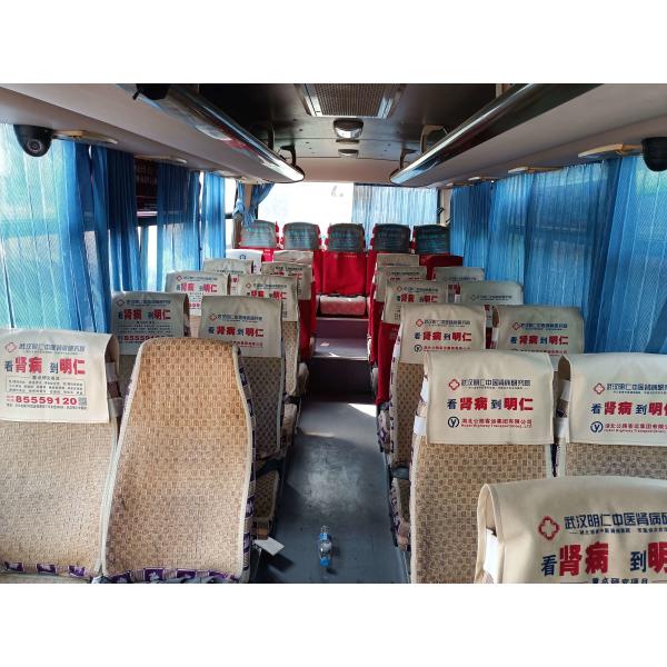 Used Shuttle Bus 29 Seats Front Engine ZK6752D Model Sliding Window Leaf Spring