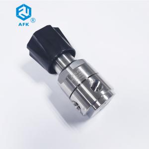 China High Pressure Adjustable Gas Pressure Regulator PCTFE / PTFE / Vespel Seat Single Stage on sale